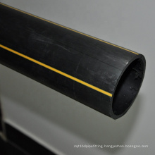 Good Quality HDPE Gas Pipe PE100 PE80 With Yellow line for Gas Supply